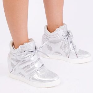 Silvia High-Top Wedge Sneakers